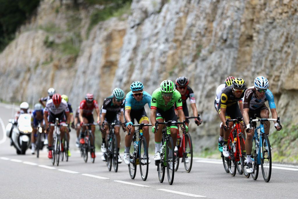 A large breakaway escaped late into stage 8