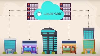 Cartoon illustrating how hosting works