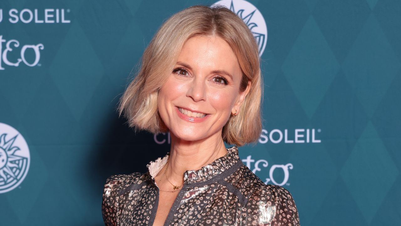 Emilia Fox, wearing a gold leopard print dress, attends the Cirque du Soleil &quot;Corteo&quot; Premiere at the Royal Albert Hall on January 15, 2025