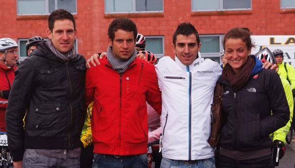 Matt Brammeier, Adam Blythe, Russell Downing and Lizze Armistead