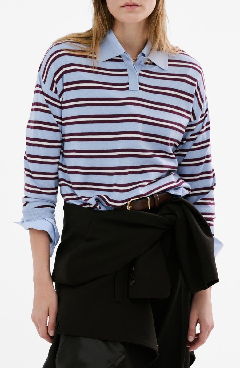 Stripe Sweater Polo