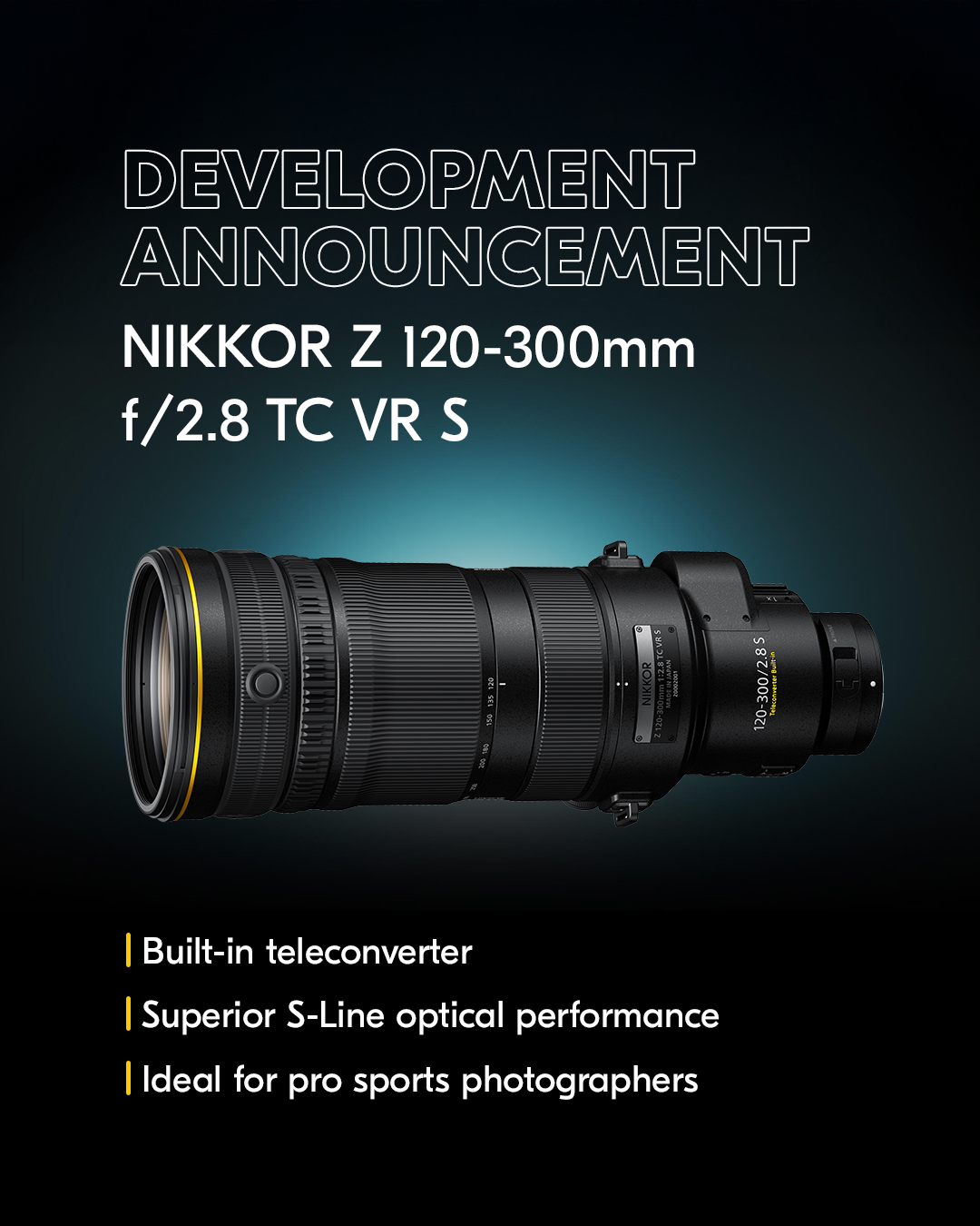 Nikkor Z 120-300mm f/2.8 TC VR S