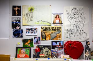 John Waters' studio wall