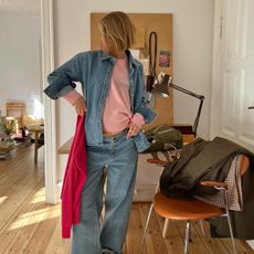 AMALIE NIELSEN wearing jeans and sperrys