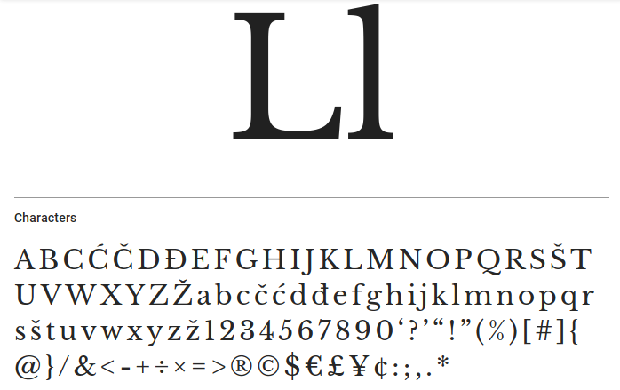 Best free fonts: Libre Baskerville