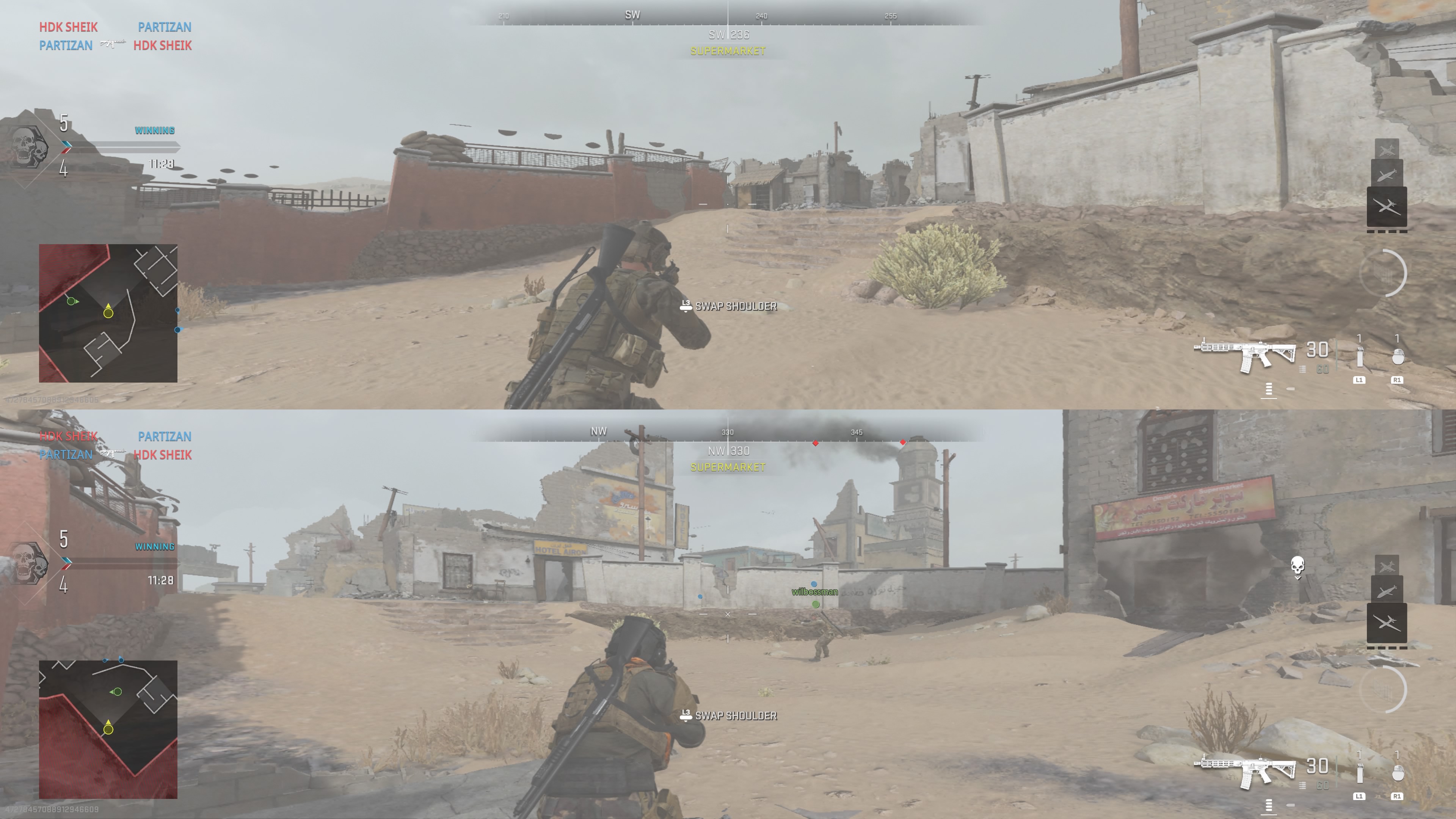 Modern Warfare 2 splitscreen