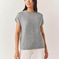 Cashmere Extended Shoulder Tee: was £98now £73.50 at The White Company (save £24.50)