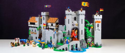 The castle opens to create a sprawling folly