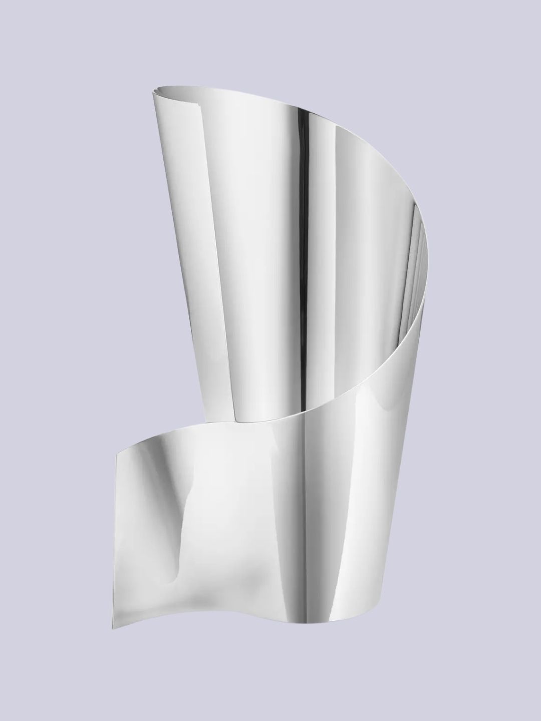 Georg Jensen, Fold Stainless Steel Vase, H25cm