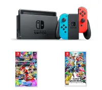 Nintendo Switch with Mario Kart 8 and Super Smash Bros. Ultimate | Now £299 at Currys