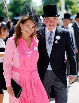 Carole Middleton and Michael Middleton attend day 1 of Royal Ascot at Ascot Racecourse on June 14, 2022 in Ascot, England