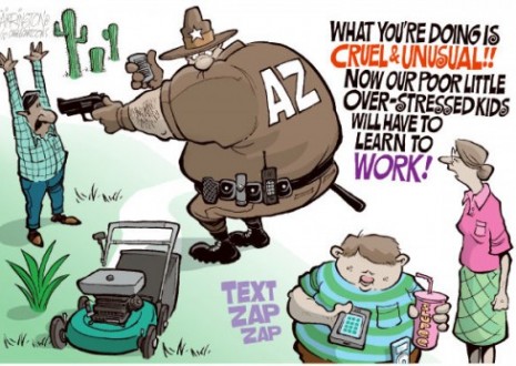 Arizona's "working class" protests immigration law