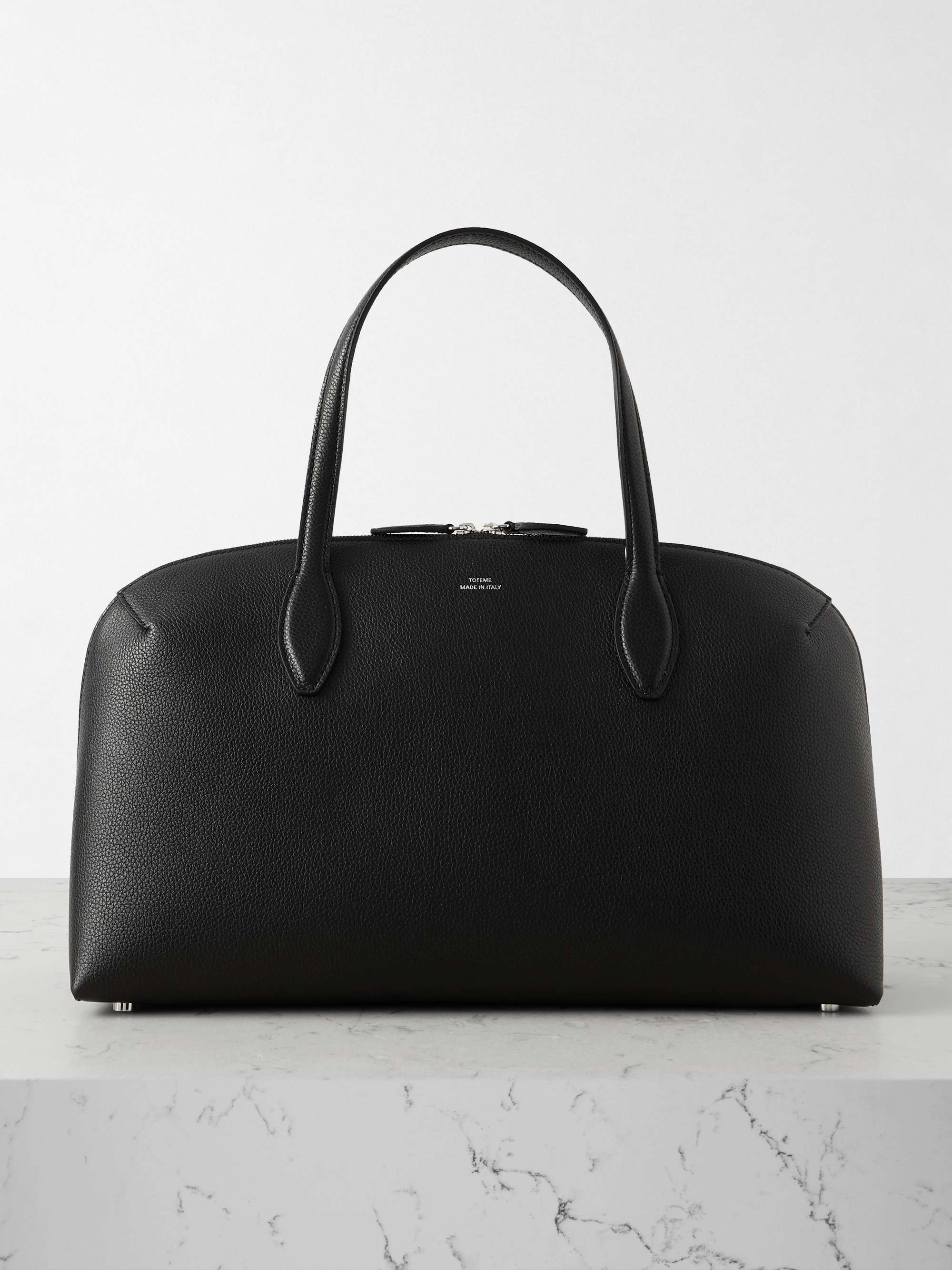 Textured-Leather Tote
