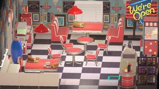 Building a diner in Animal Crossing: New Horizons - Happy Home Paradise