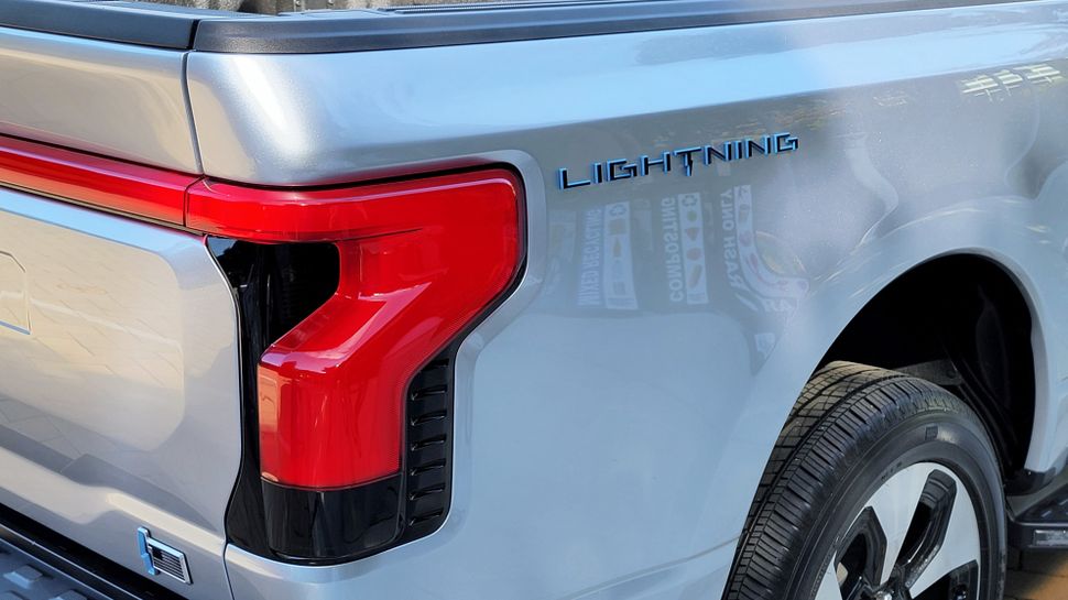 Check out the Ford F150 Lightning from all angles with space for