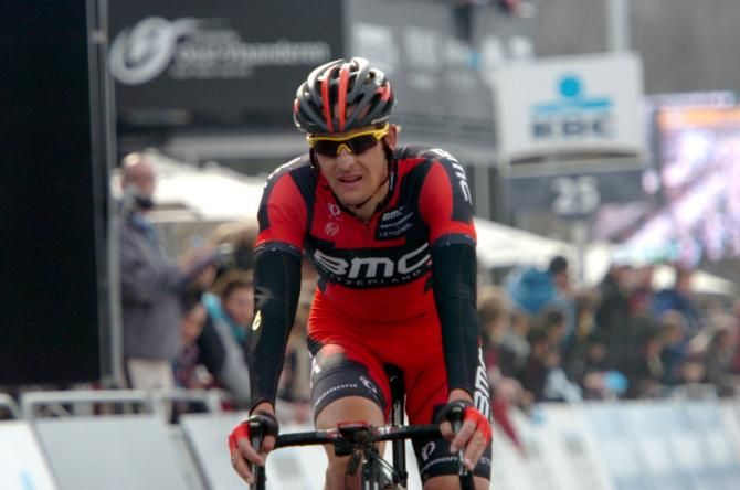 Marcus Burghardt (BMC) crosses the finish line in 22nd place.