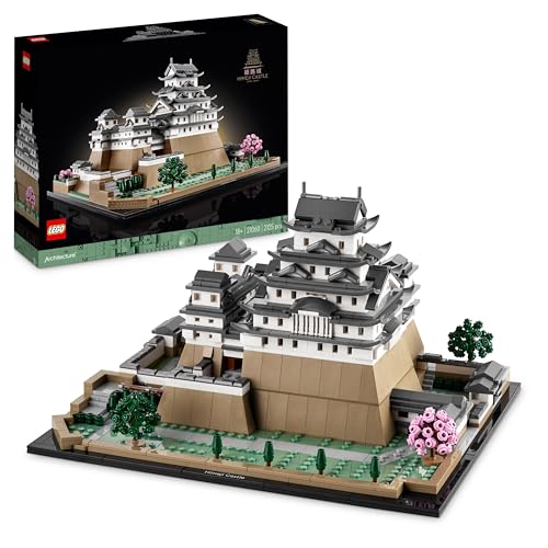 Lego Architecture Himeji Castle Set, Landmarks Collection Model Building Kit for Adults, Gift Idea for Fans of Creative Gardening and Japanese Culture, Includes Buildable Cherry Blossom Trees 21060