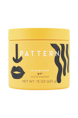 yellow container of PATTERN Beauty hair gel 