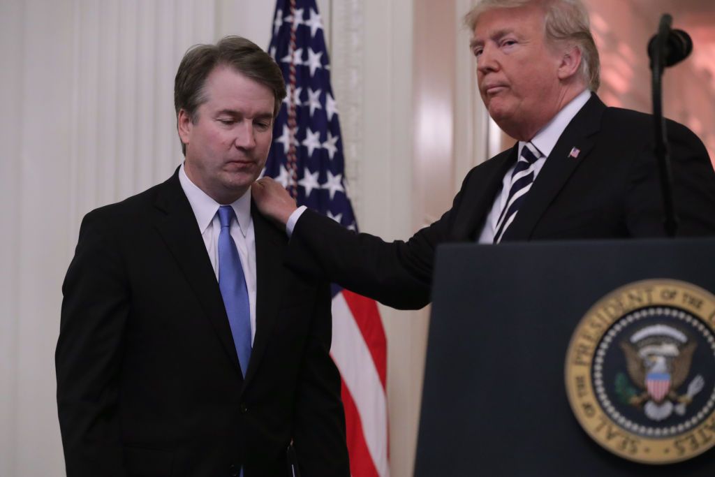 Donald Trump and Brett Kavanaugh.