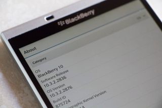 BlackBerry 10 update