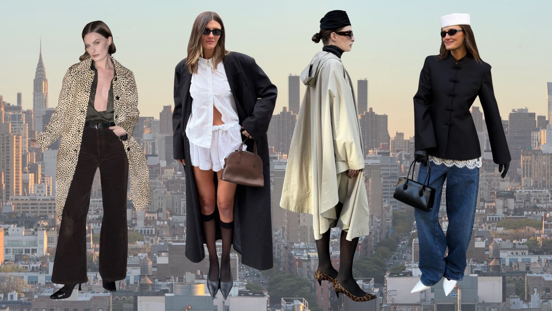 New York influencers wearing minimalist outfits