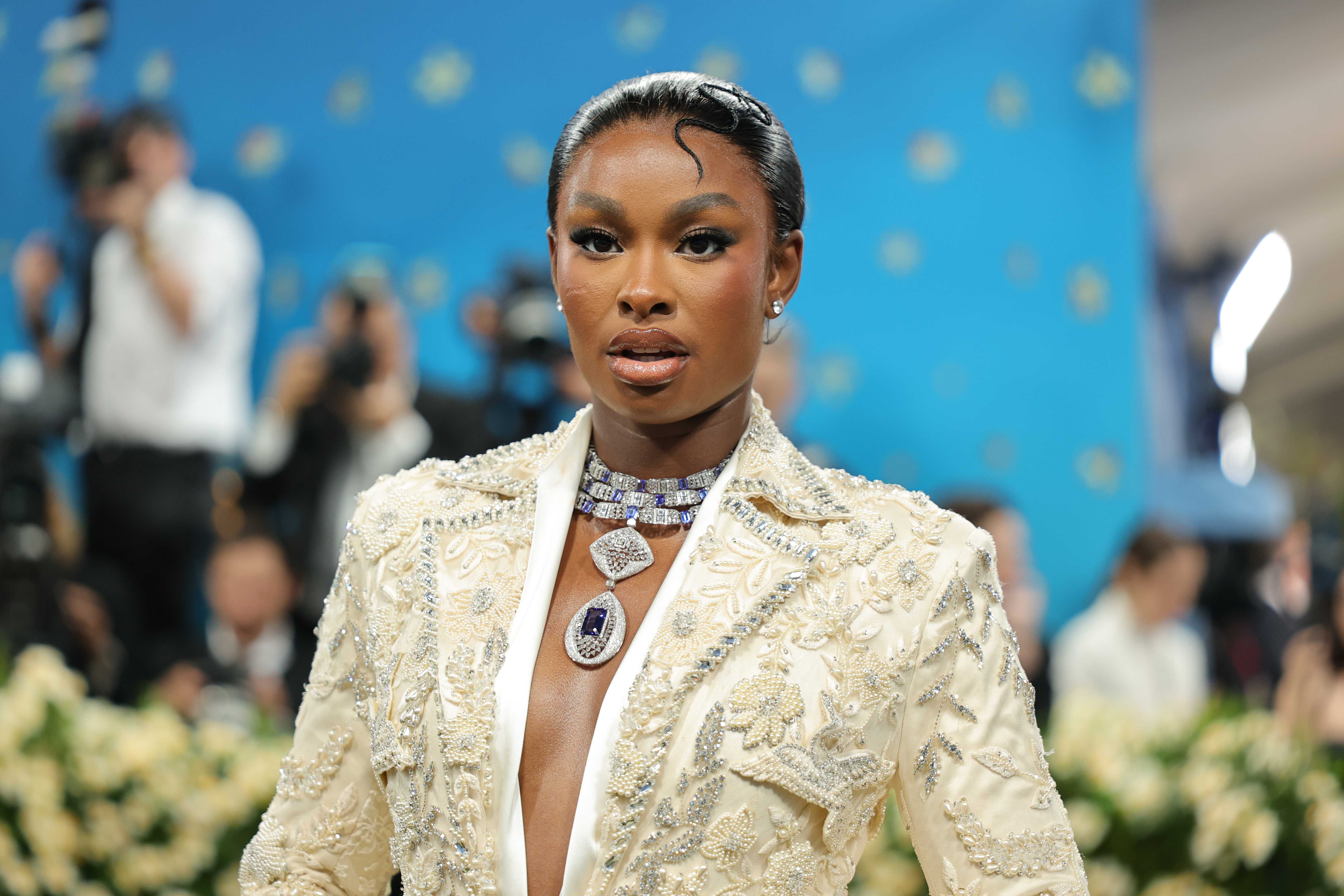 Coco Jones attends the 2025 Met Gala