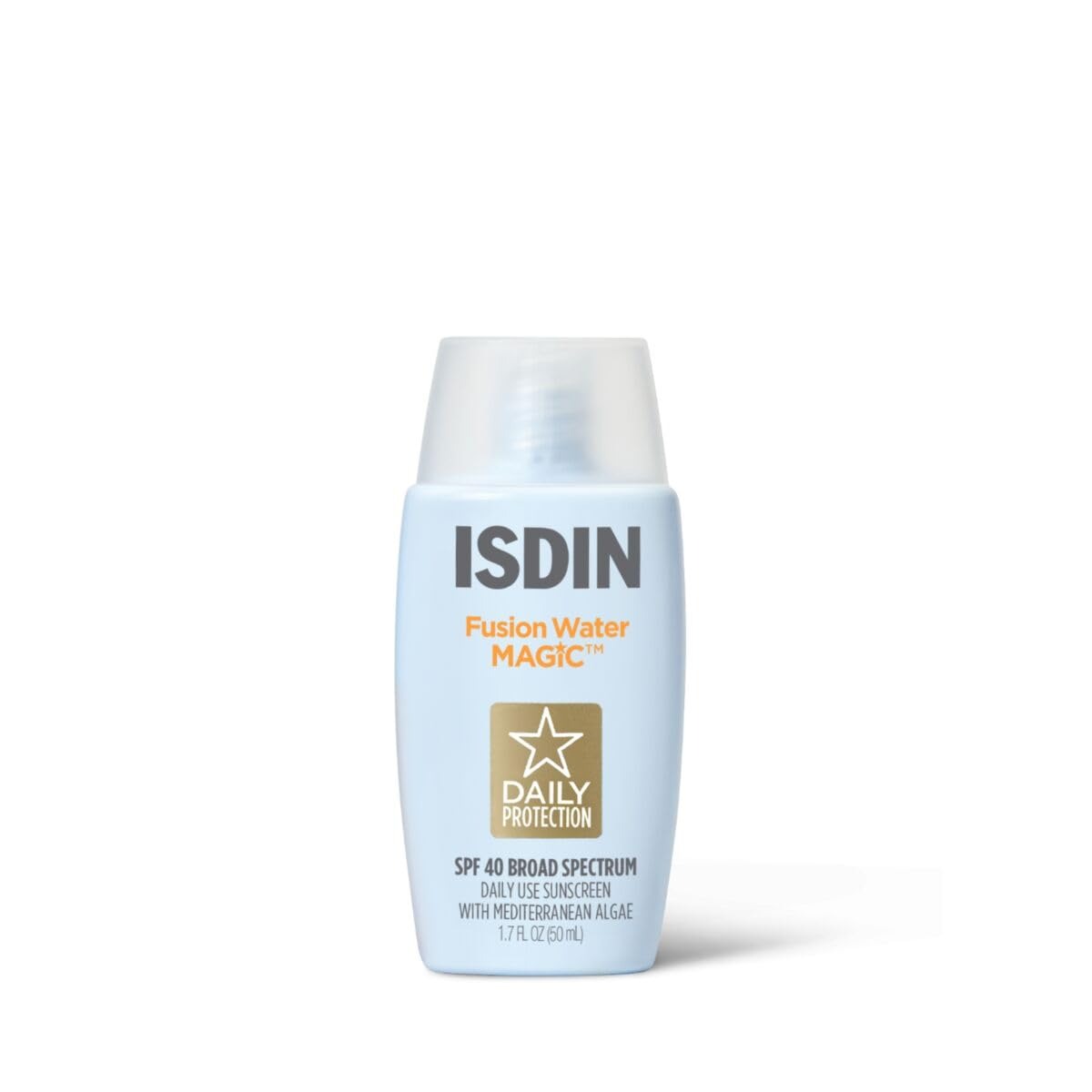 ISDIN, Fusion Water Magic, Ultralight Broad Spectrum Spf 40 Sunscreen With Hyaluronic Acid and Vitamin E, 50ml