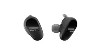 The Sony wf-sp800n true wireless earbuds in black