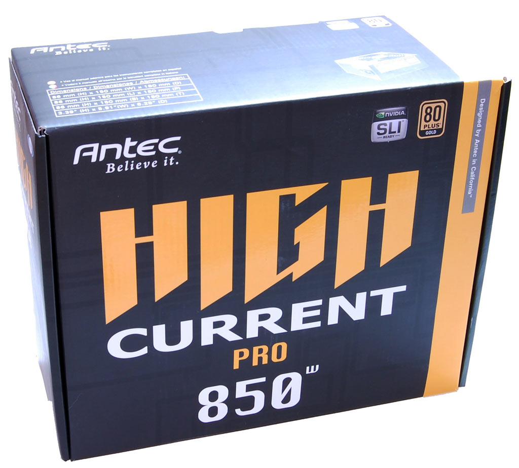 Antec High Current Pro HCP-850 - 80 PLUS Gold: Four Efficient 700-850 W ...