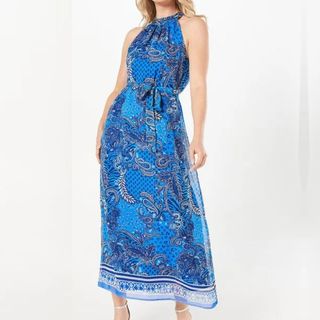 paisley maxi dress