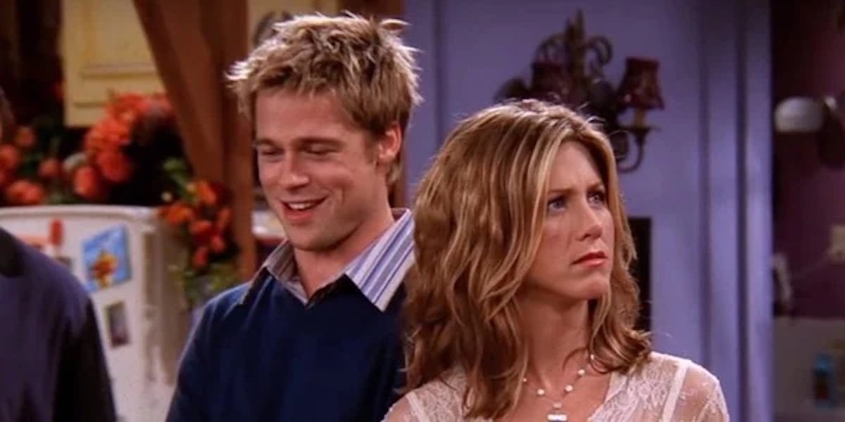 Brad Pitt and Jennifer Aniston in Friends