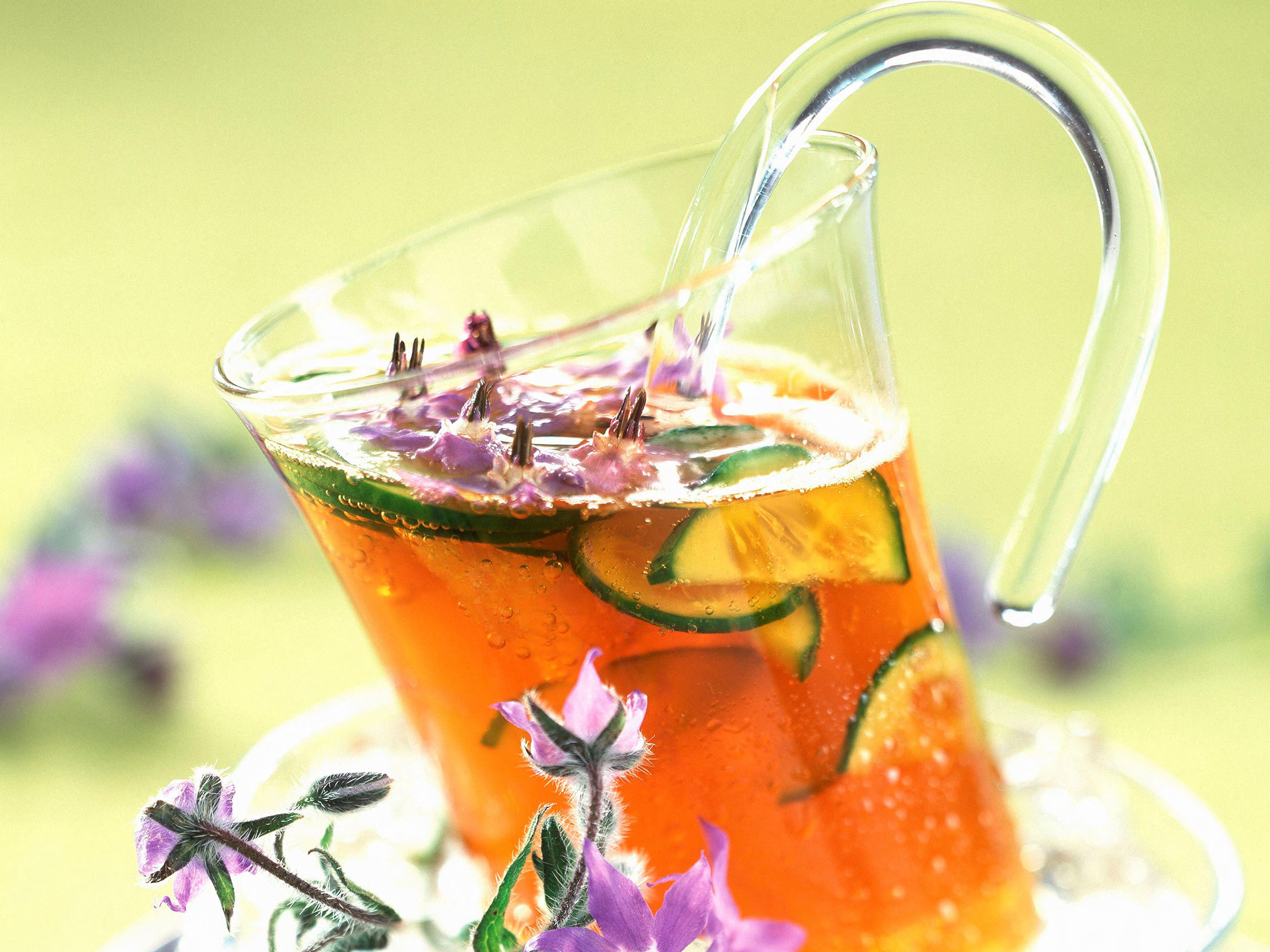 Borage in a summer drink 