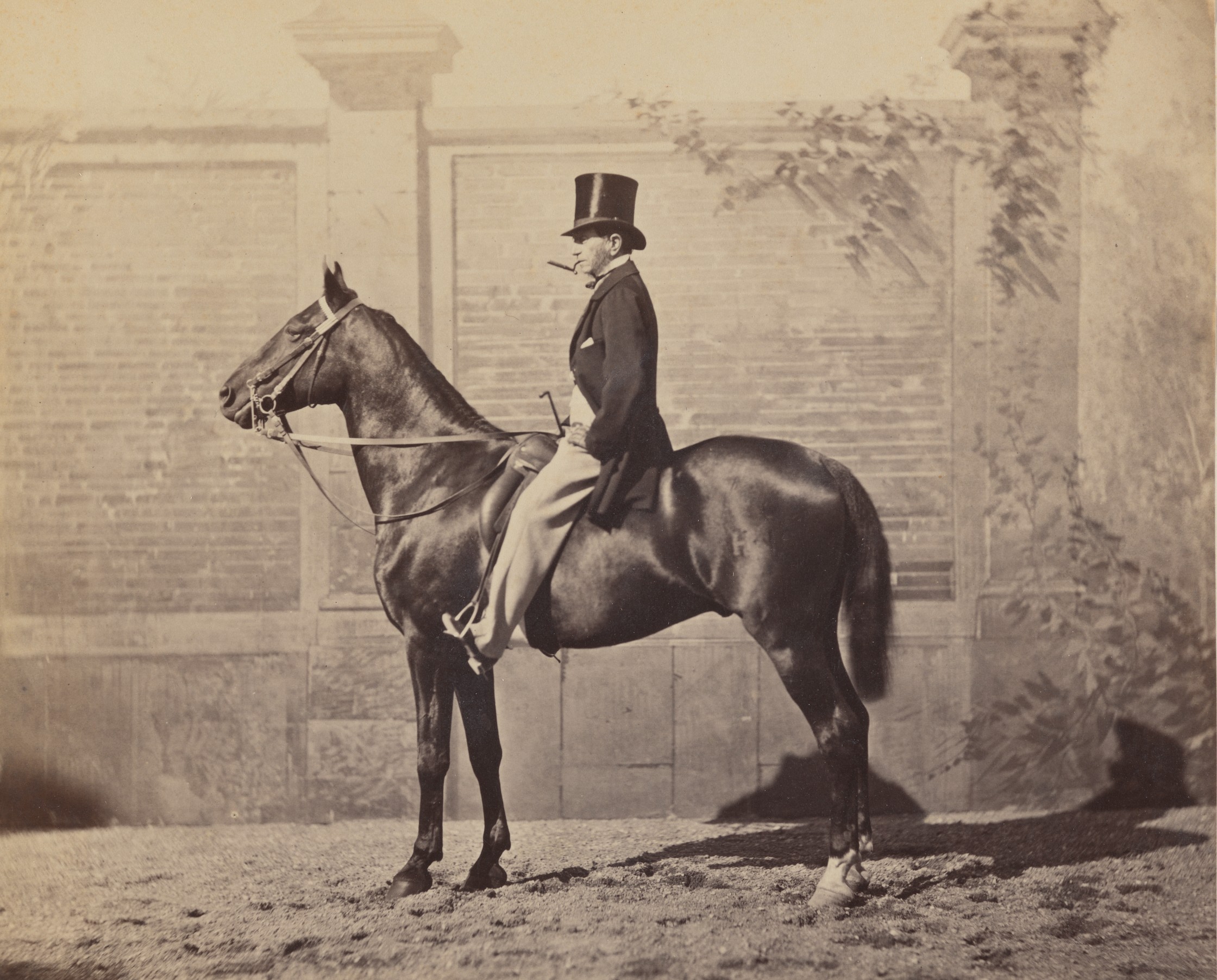 Man on horse. 