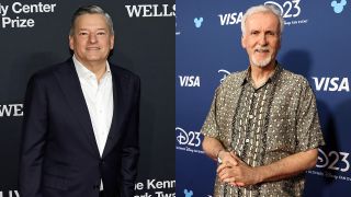 Ted Sarandos attends the 2025 Mark Twain Prize for American Humor at The Kennedy Center on March 23, 2025 in Washington, DC. James Cameron at D23: The Ultimate Disney Fan Event in Anaheim, California on August 09, 2024.