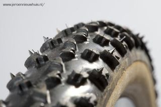 Banned: Nys tests Dugast's Diavolo spiked tyre on ice