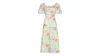 Omnes BCI Cotton Square Neck Tiered Midi Dress in Rainforest Print