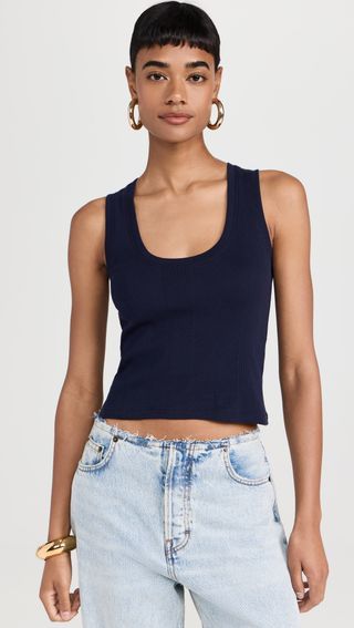 Cotton Rib Crop Tank