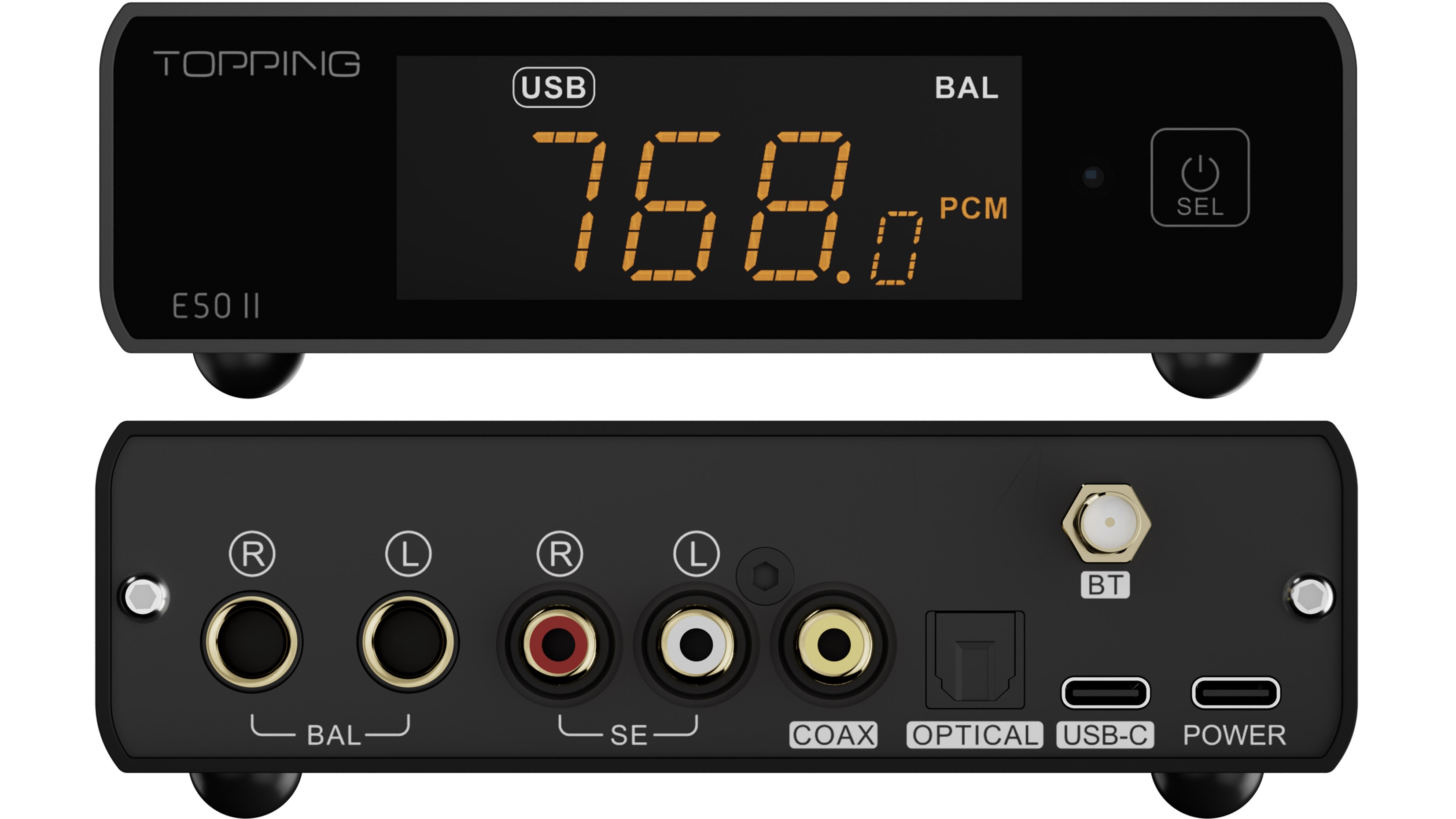 Topping E50 II front and back