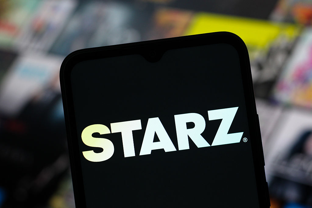 Image of the STARZ logo on phone