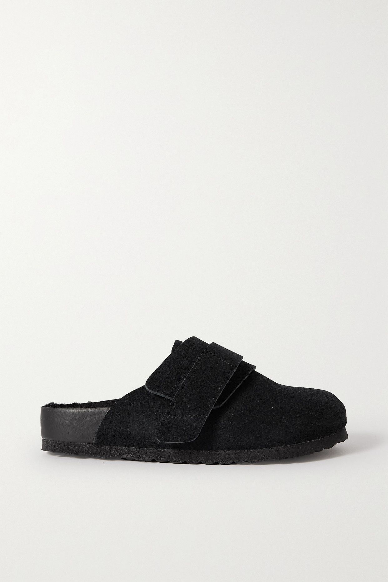 + Tekla Nagoya Shearling-Lined Suede Clogs