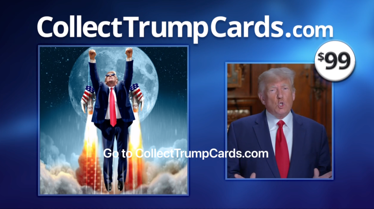 Trump selling $99 virtual trading cards