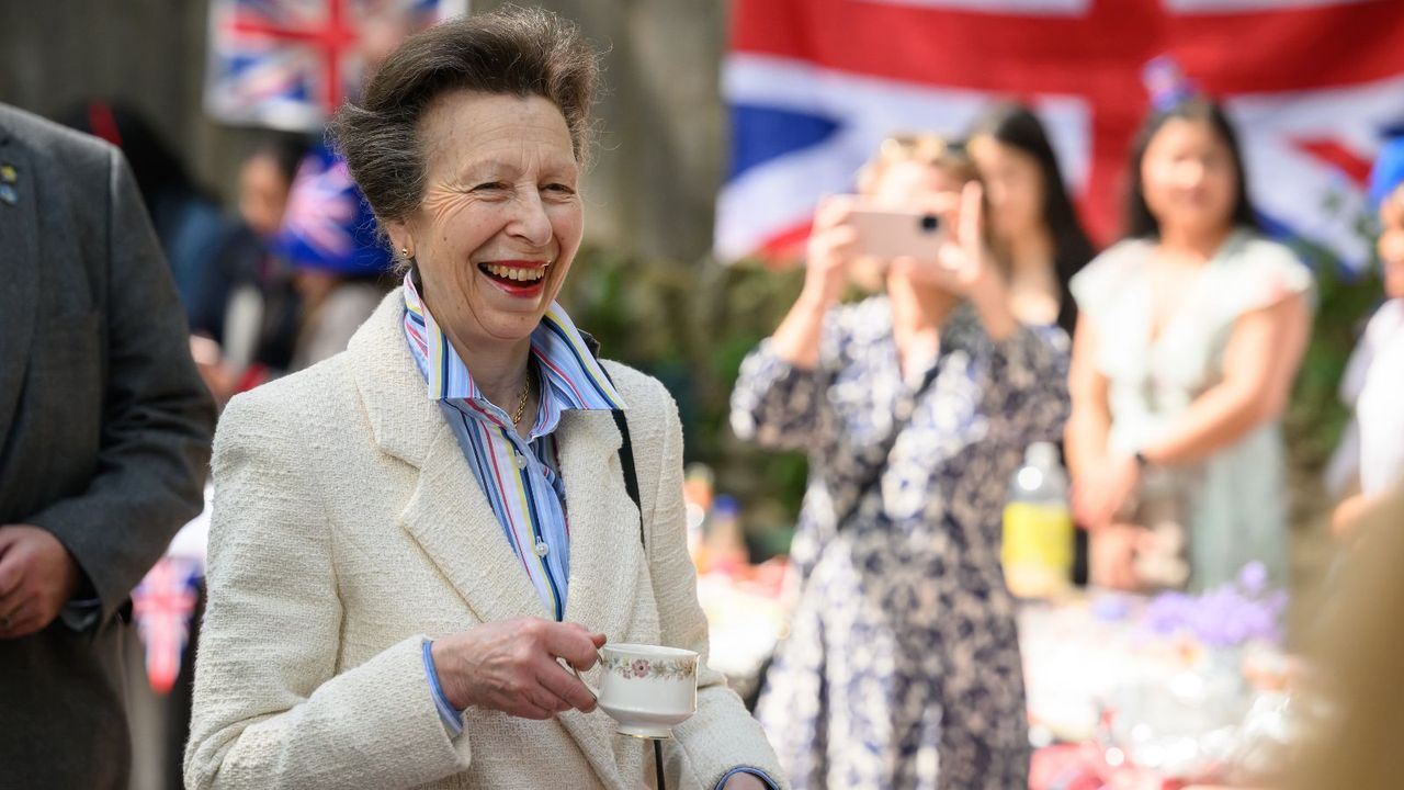 Princess Anne&#039;s striped shirt