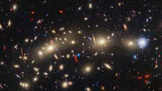 The gravitational lens MACS JO416 which may have help the JWST detect the first stars born after the Big Bang