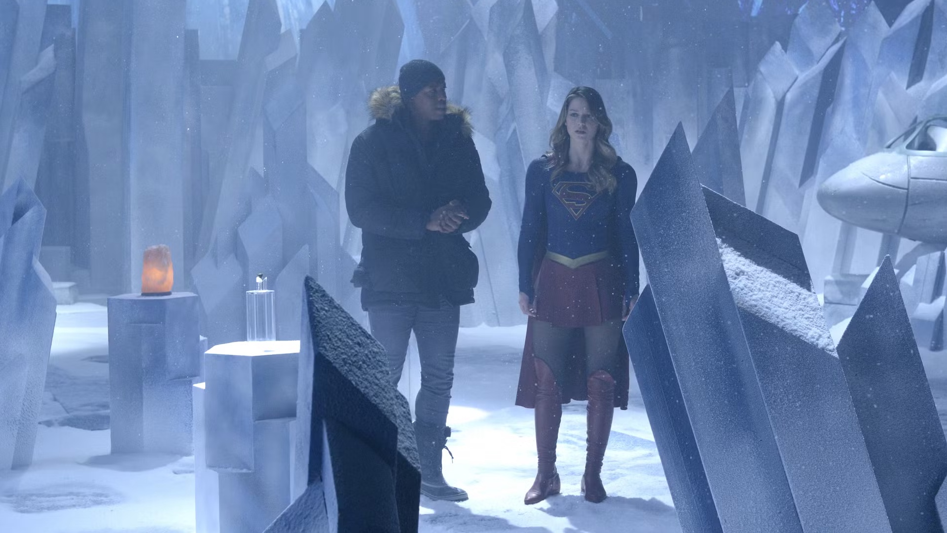 Supergirl in the Fortress of Solitude in the Supergirl TV show