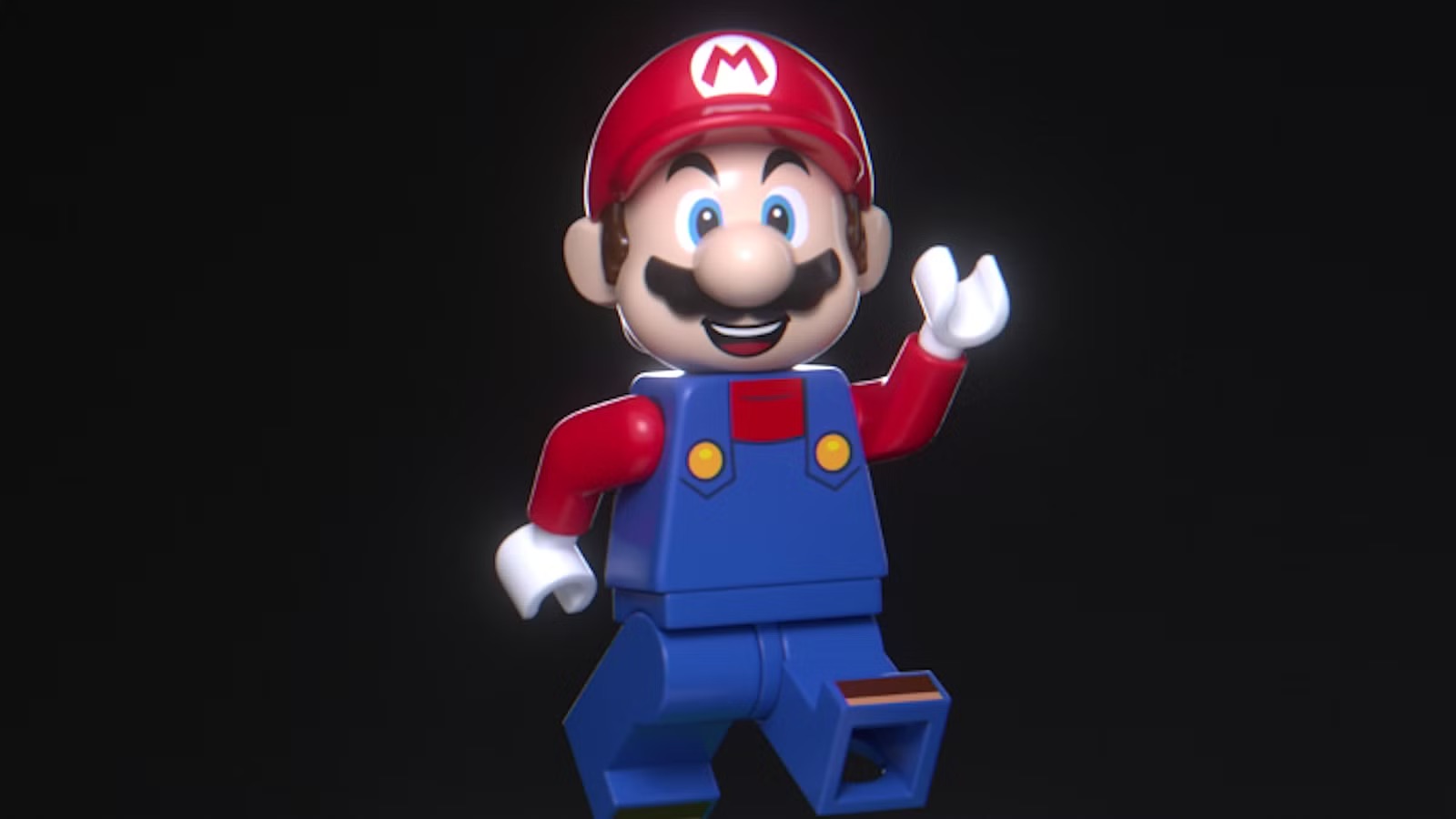 A LEGO Super Mario minifigure