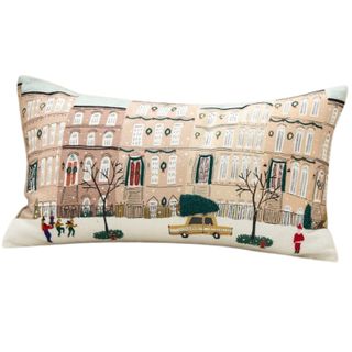 Nicole Cicak Holiday Brownstone Pillow Cover