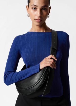 Paneled Leather Bag