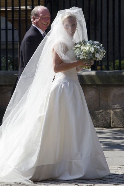 Zara Phillips Wedding Dress | Zara Phillips and Mike Tindall wedding photos  | Marie Claire UK