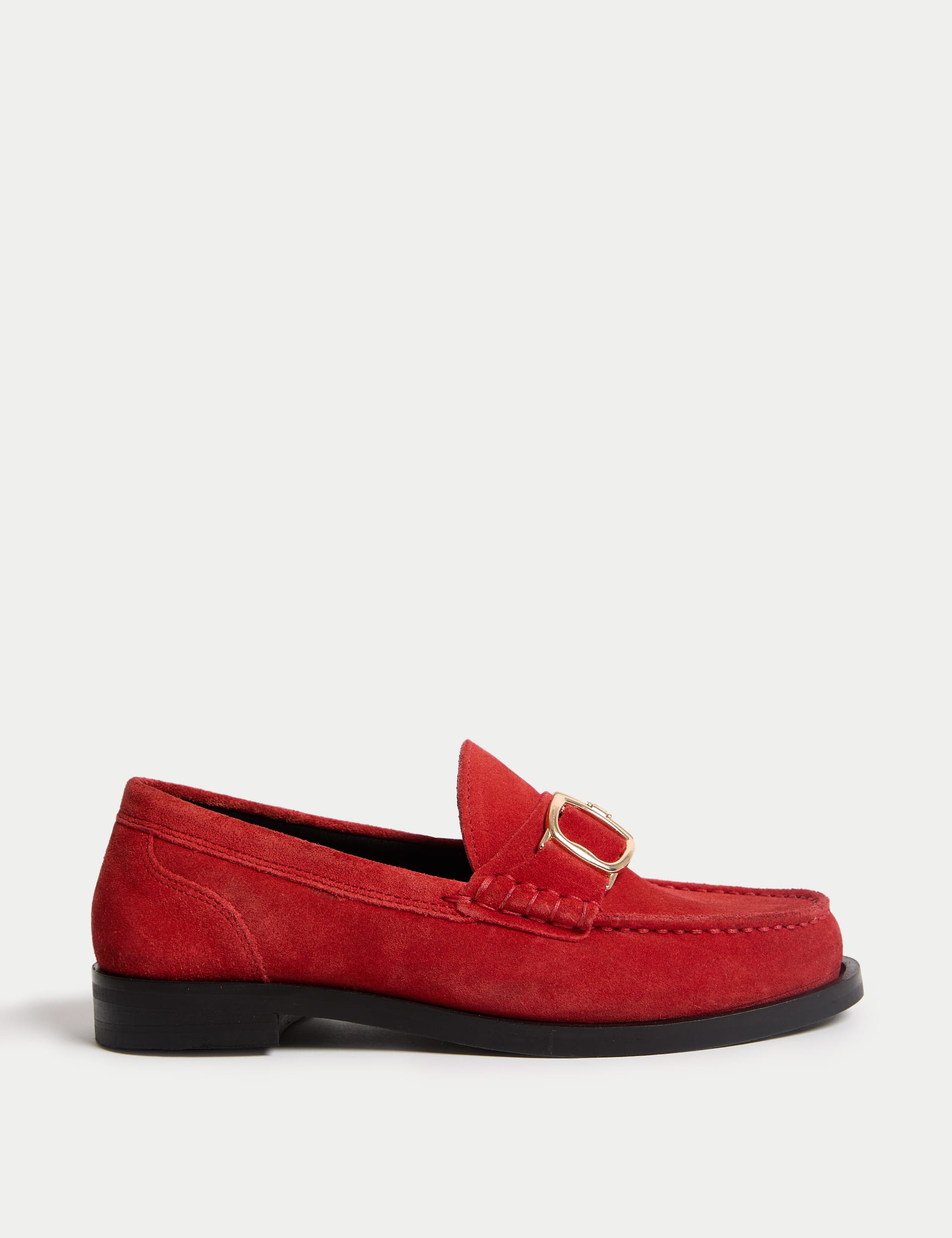 Suede Trim Loafers