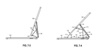 Drawing of hinge and screen orientation from Microsoft patent application